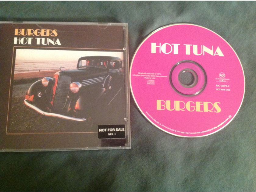 Hot Tuna Burgers RCA Records Promo Compact Disc