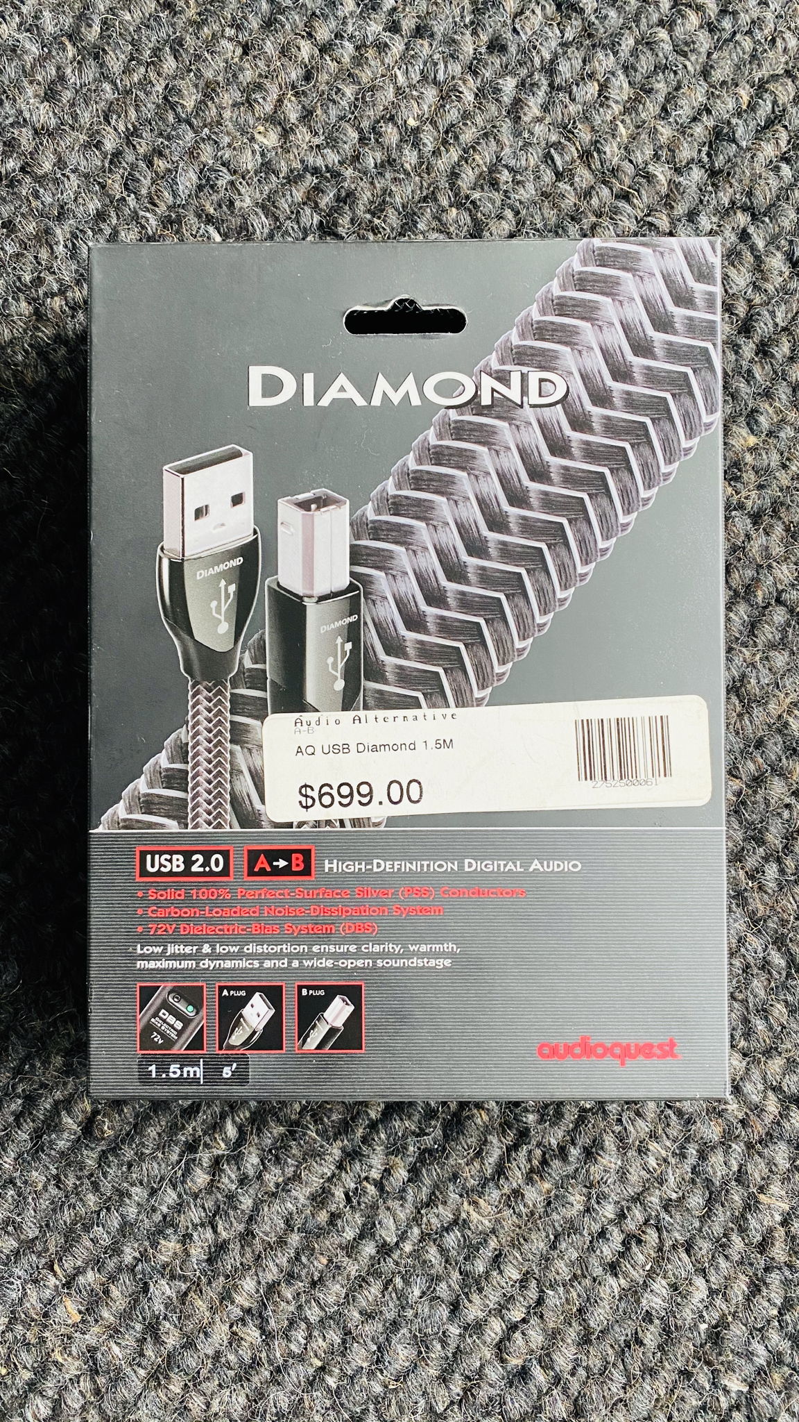 AudioQuest Diamond USB 1.5 meter cable - t... For Sale | Audiogon