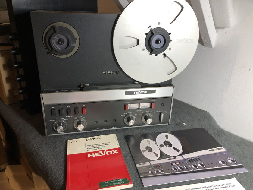 Revox A-77 Reel to Reel Tape Recorder in Excellent condition w metal take up reel