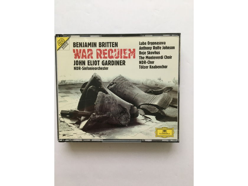 Benjamin Britten John Eliot Gardiner War Requiem Cd set 4d audio Deutsche Grammophon 1993