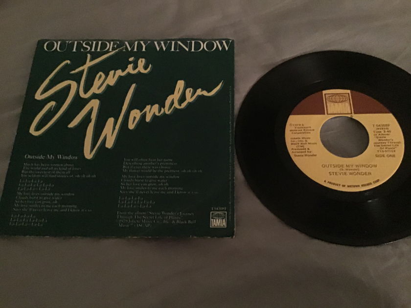 Stevie Wonder  Outside My Window With Picture Sleeve