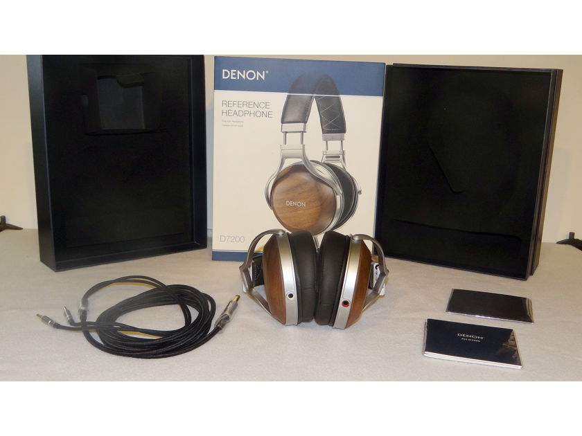 Reference Denon AH-D7200 headphones. Could pass as new! PayPal & Shipping Included. Won't last long at this price. Don't wait or you will miss out.