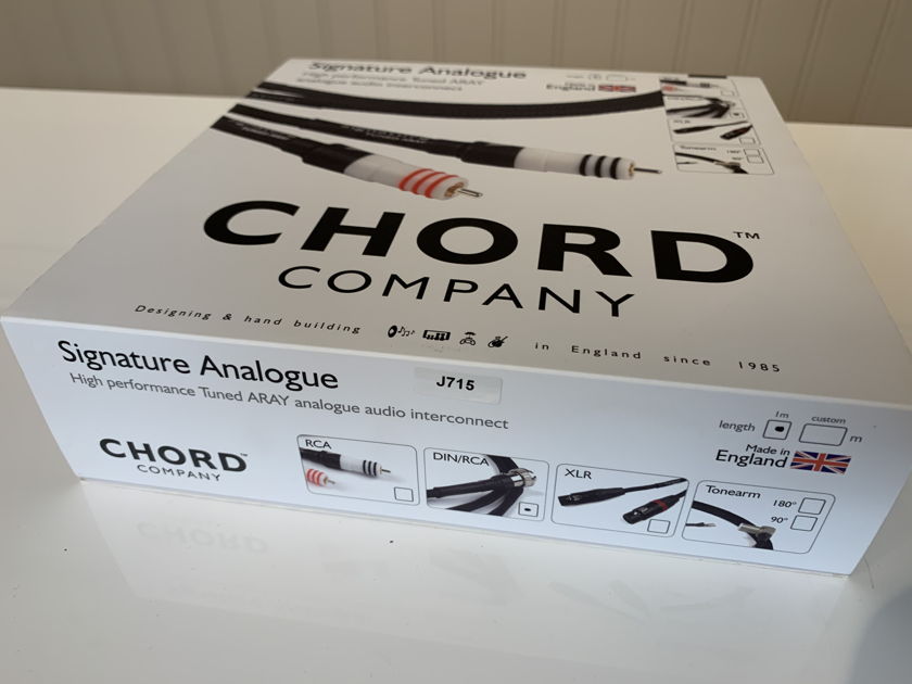 Chord - Signature Tuned Aray - RCA To Naim DIN (5 PIN) Interconnect - 1 Meter Length - Customer Trade-In!!!