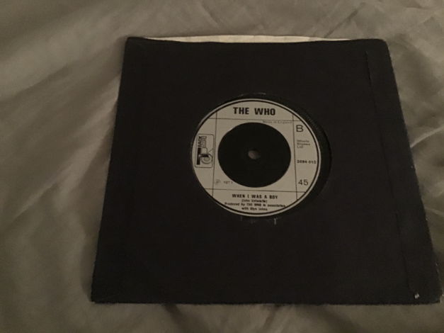 The Who Let’s See Action/When I Was A Boy UK 45 NM