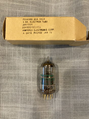 Amperex JAN 7308 Gold Pin 1972