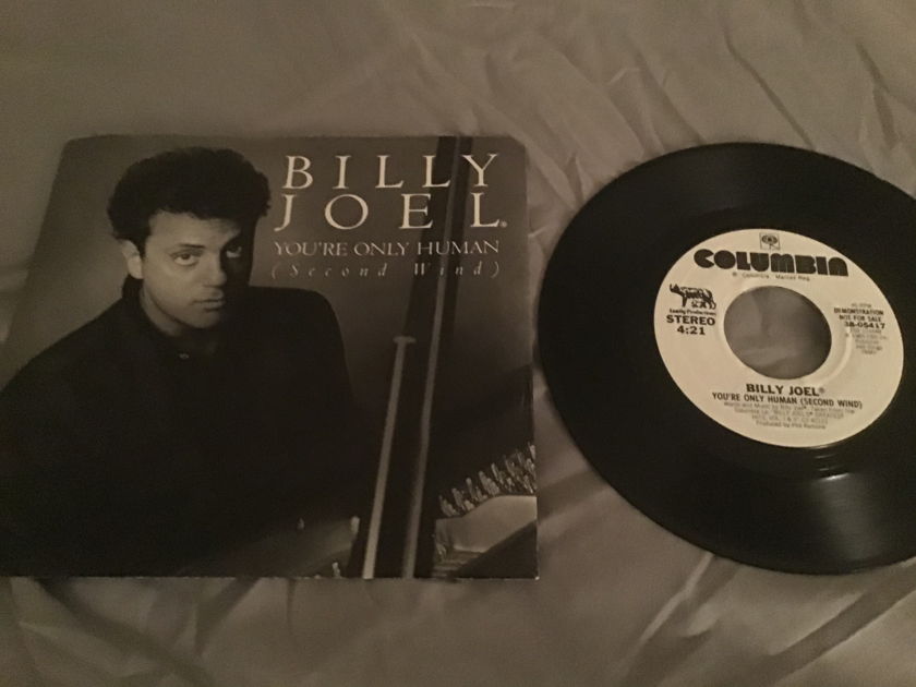 Billy Joel Promo 45 With Picture Sleeve Vinyl NM  You’re Only Human(Second Wind)