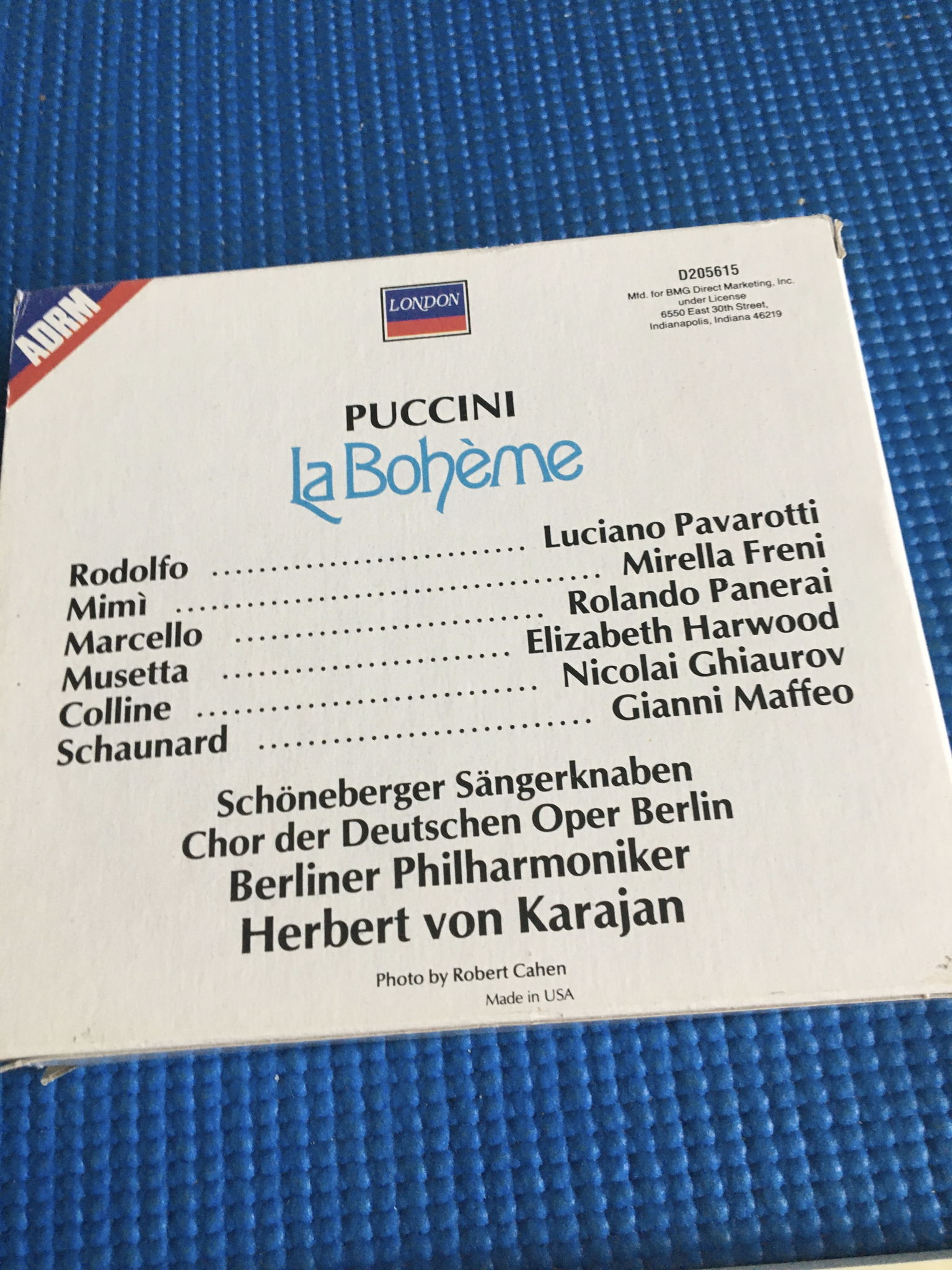 London Puccini La Boheme Herbert Von Karajan  Berliner ... 5