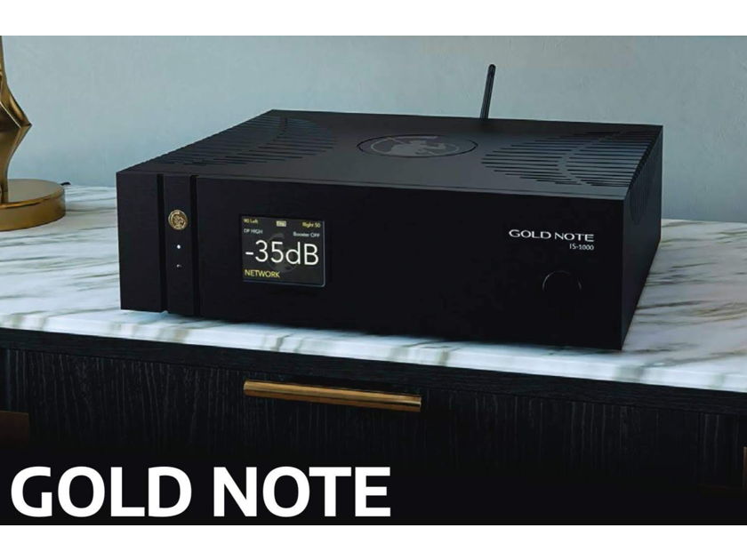 Gold Note IS-1000 Deluxe Int. Amp - Mono & Stereo/Tone Audio 2018 Product of the Year