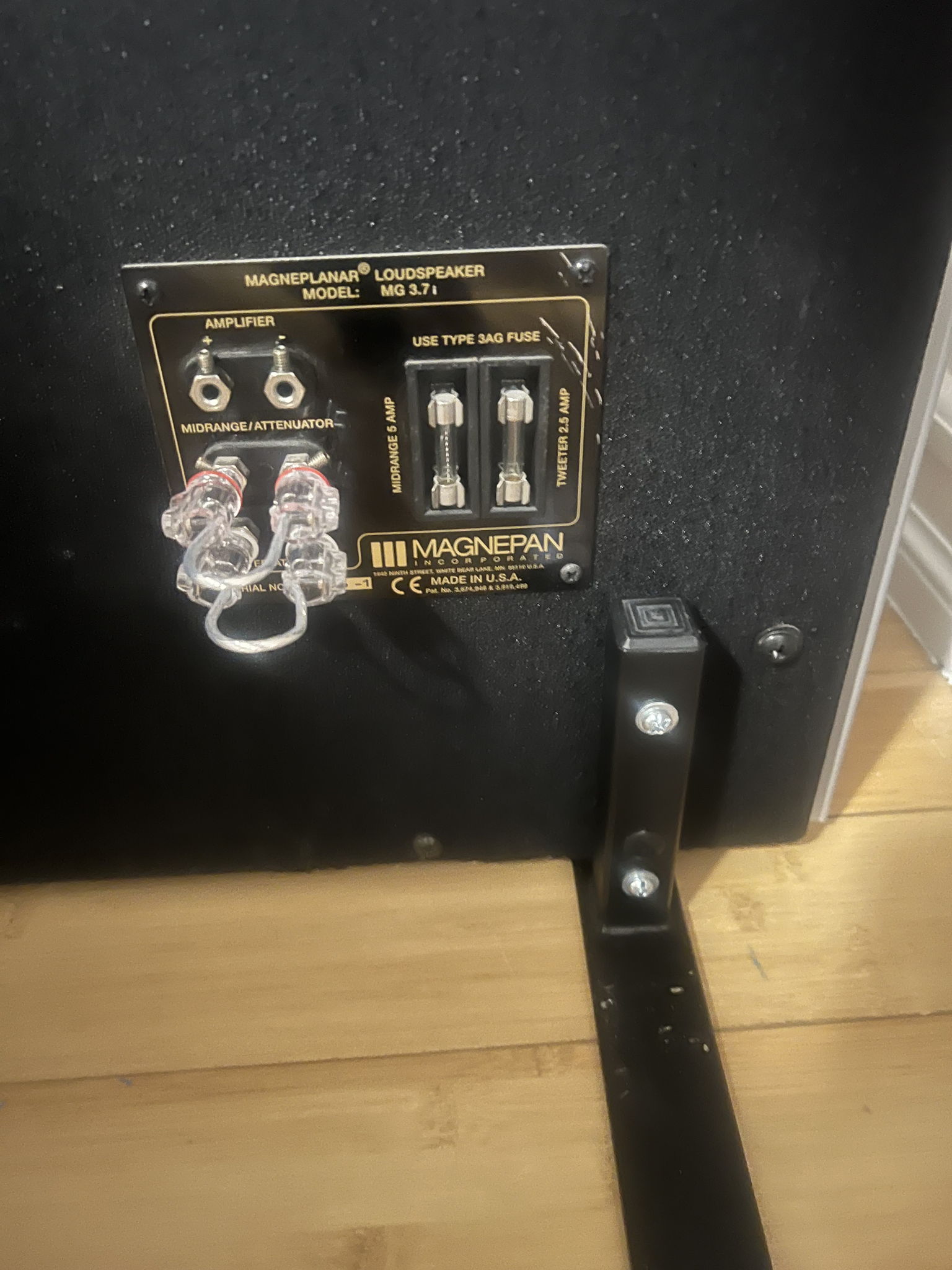 Magnepan 3.7i In Black and Silver Great Condition