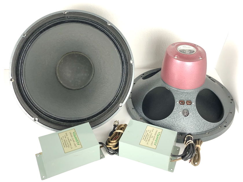 (2) Tannoy LSU/HF/15/L 15.L 15" FIFTEEN RED 15-Ohm Dual Concentric Monitor Speakers Drivers w/ Cross Overs