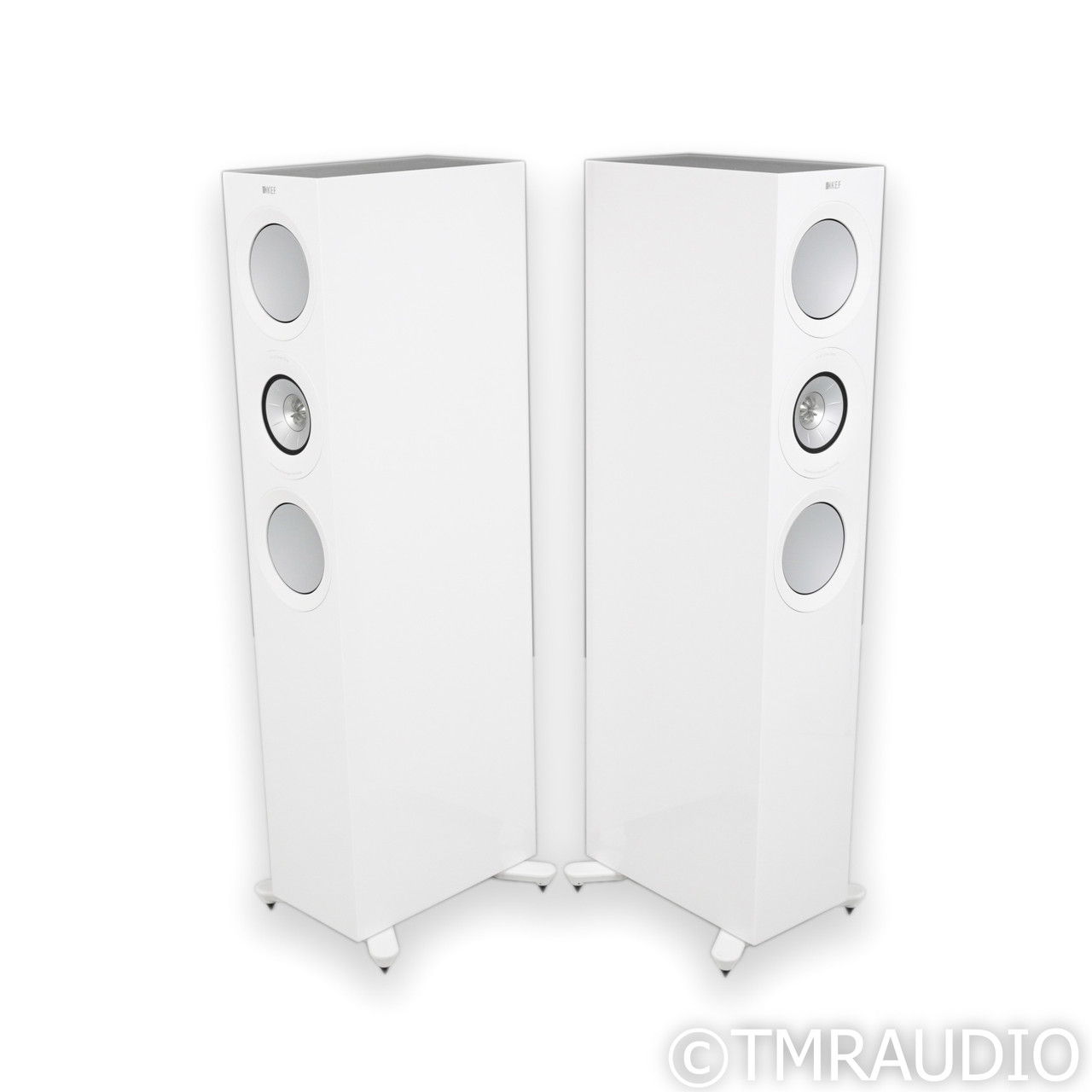 KEF R7 Meta Floorstanding Speakers; White Gloss Pair (6... 4