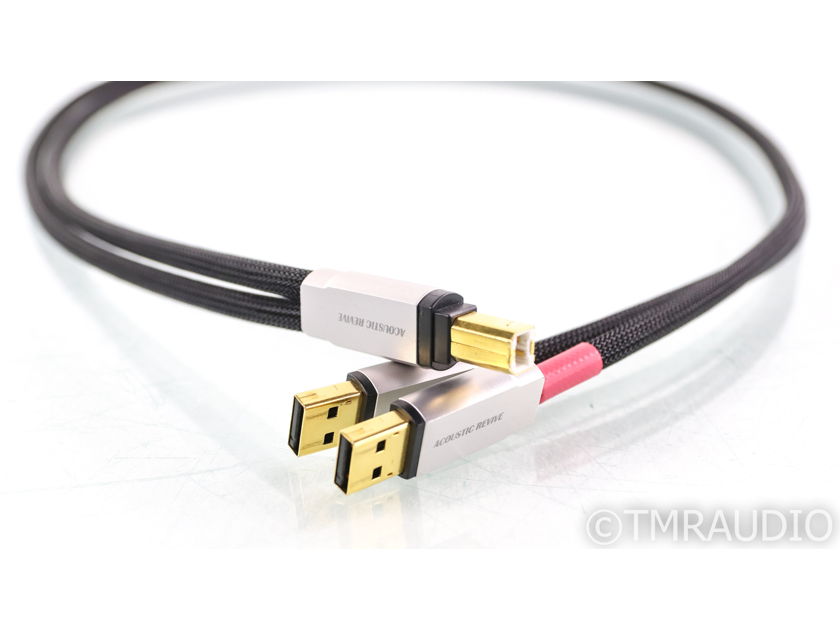 Acoustic Revive USB-1. OSB Cable; 3ft Digital Interconnect; USB-B to Dual USB-A (42588)
