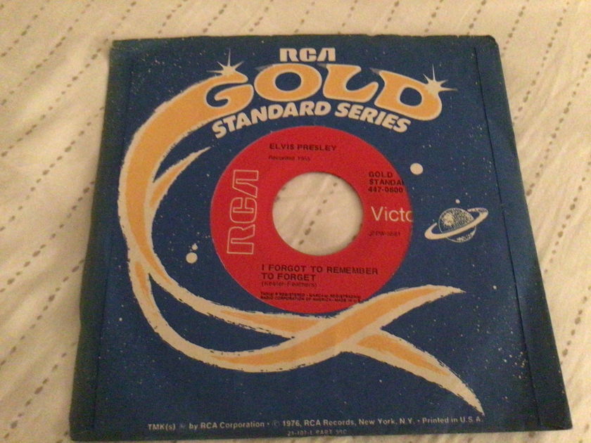 Elvis Presley RCA Gold Standard 45 NM  Mystery Train/I Forgot To Remember To Forget