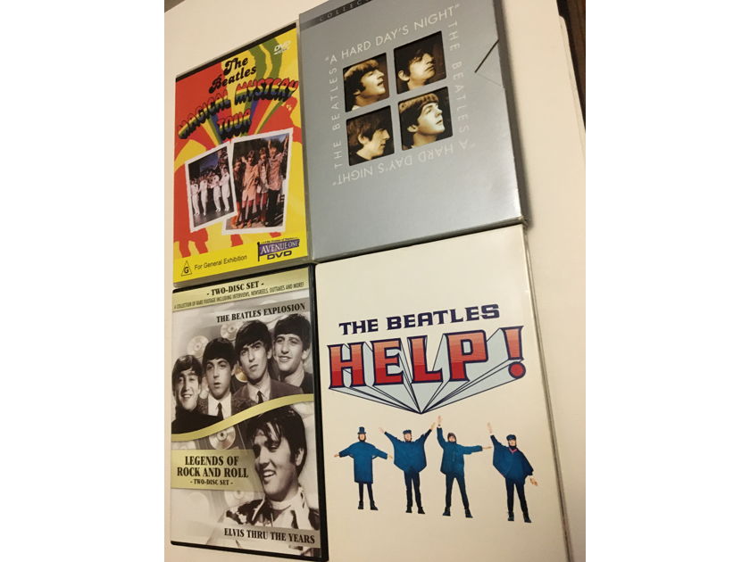 The Beatles lot of 4 DVD magical mystery tour Help A hard days night and Beatles explosion