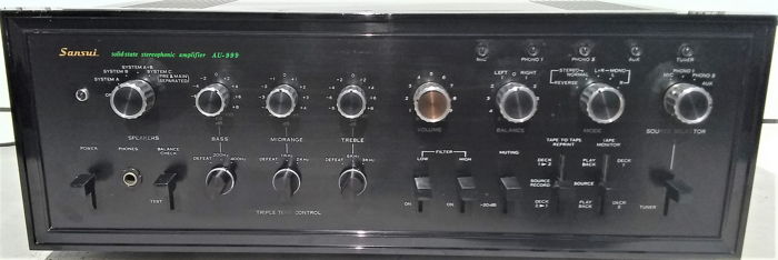 SANSUI AU-999 INTEGRATED AMPLIFIER WORKS PERFECT FULLY ...