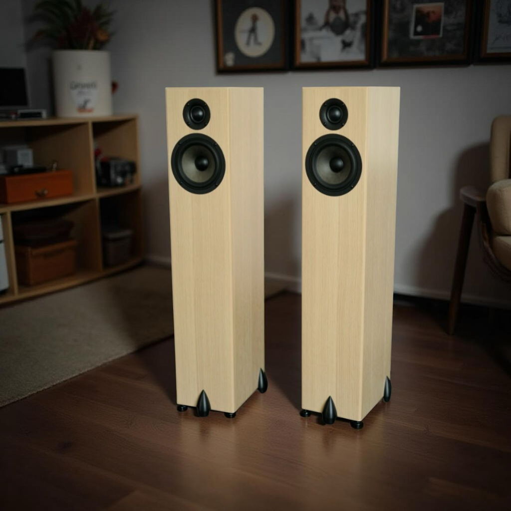 Totem Bison Tower Loudspeakers, Oak  Pair Bison Tower L...