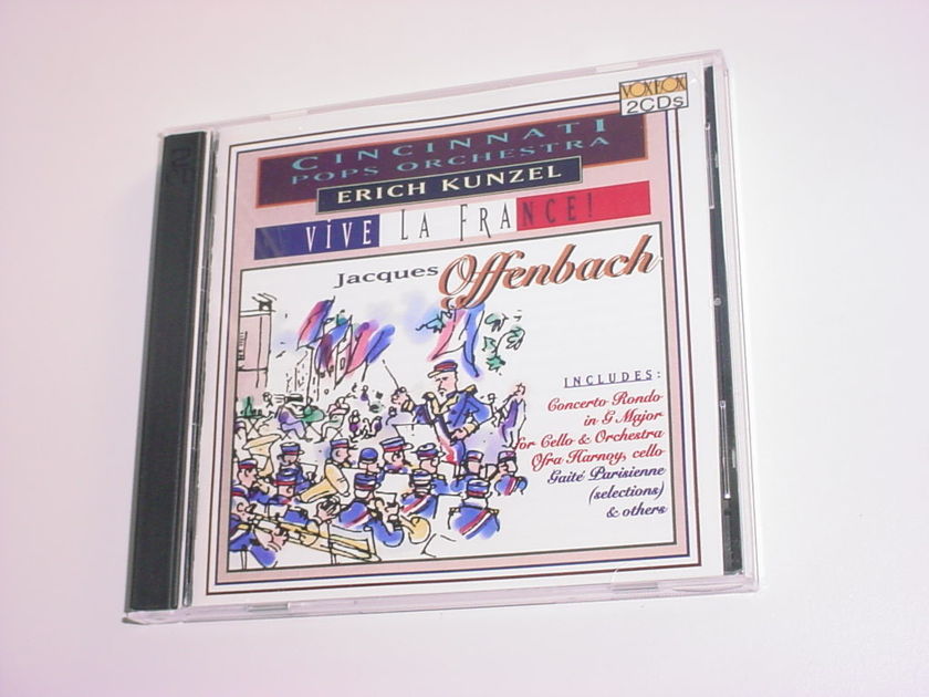 Vox Box 2 CD SET Erich Kunzel Vive La France Jacques Offenbach Cincinnati Orchestra
