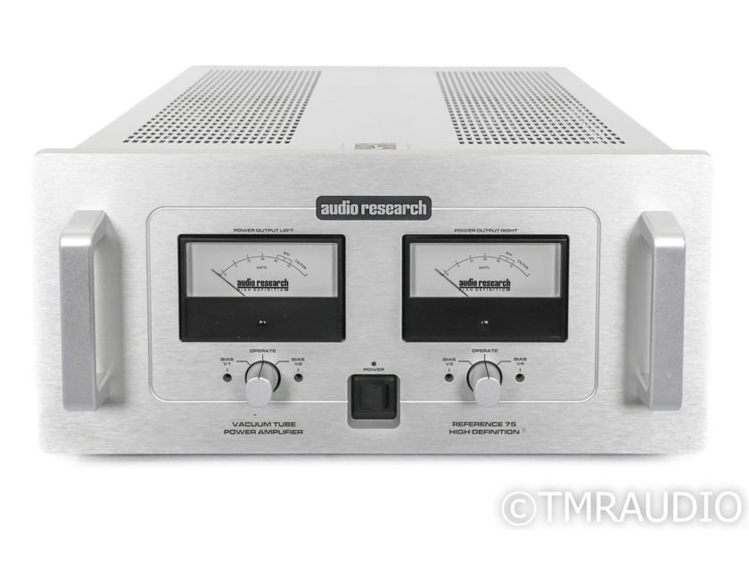 Audio Research Reference 75SE Stereo Tube Power Amplifier; Ref 75 SE; Silver (50783)