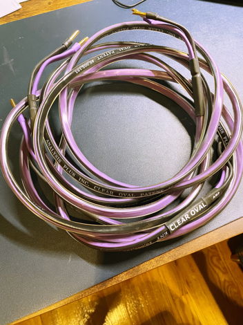 Analysis Plus Inc. Clear Oval speaker cables 8 ft bananas