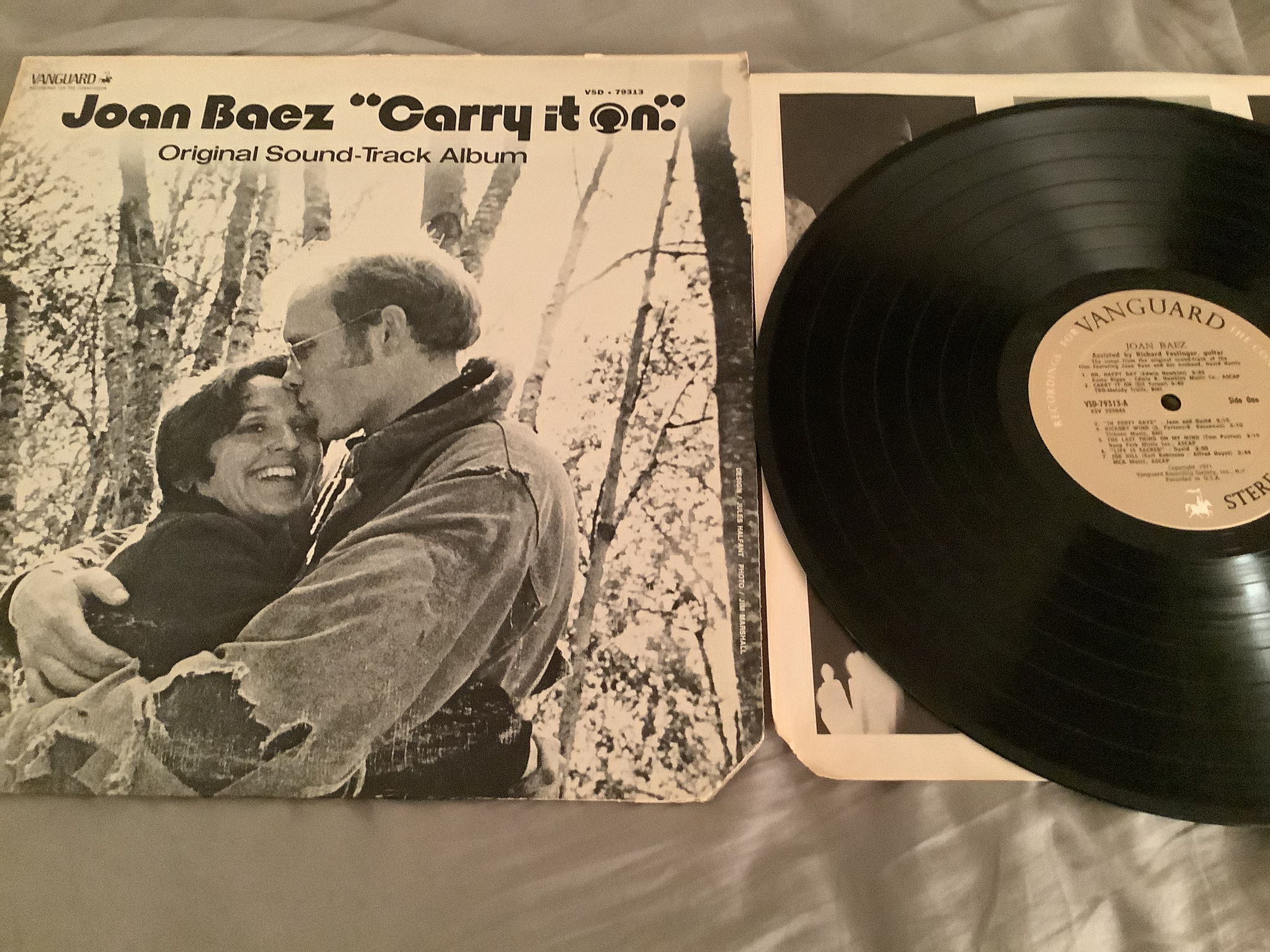 Joan Baez Vanguard Records Soundtrack Vinyl LP Carry It On