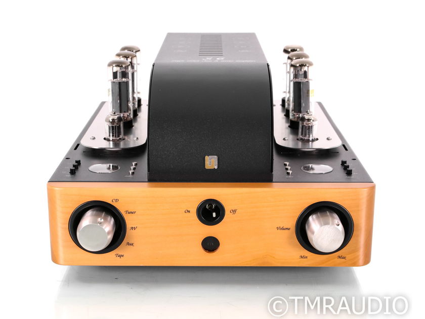 Unison Research S6 Stereo Integrated Tube Amplifier; Cherry; Remote (42284)