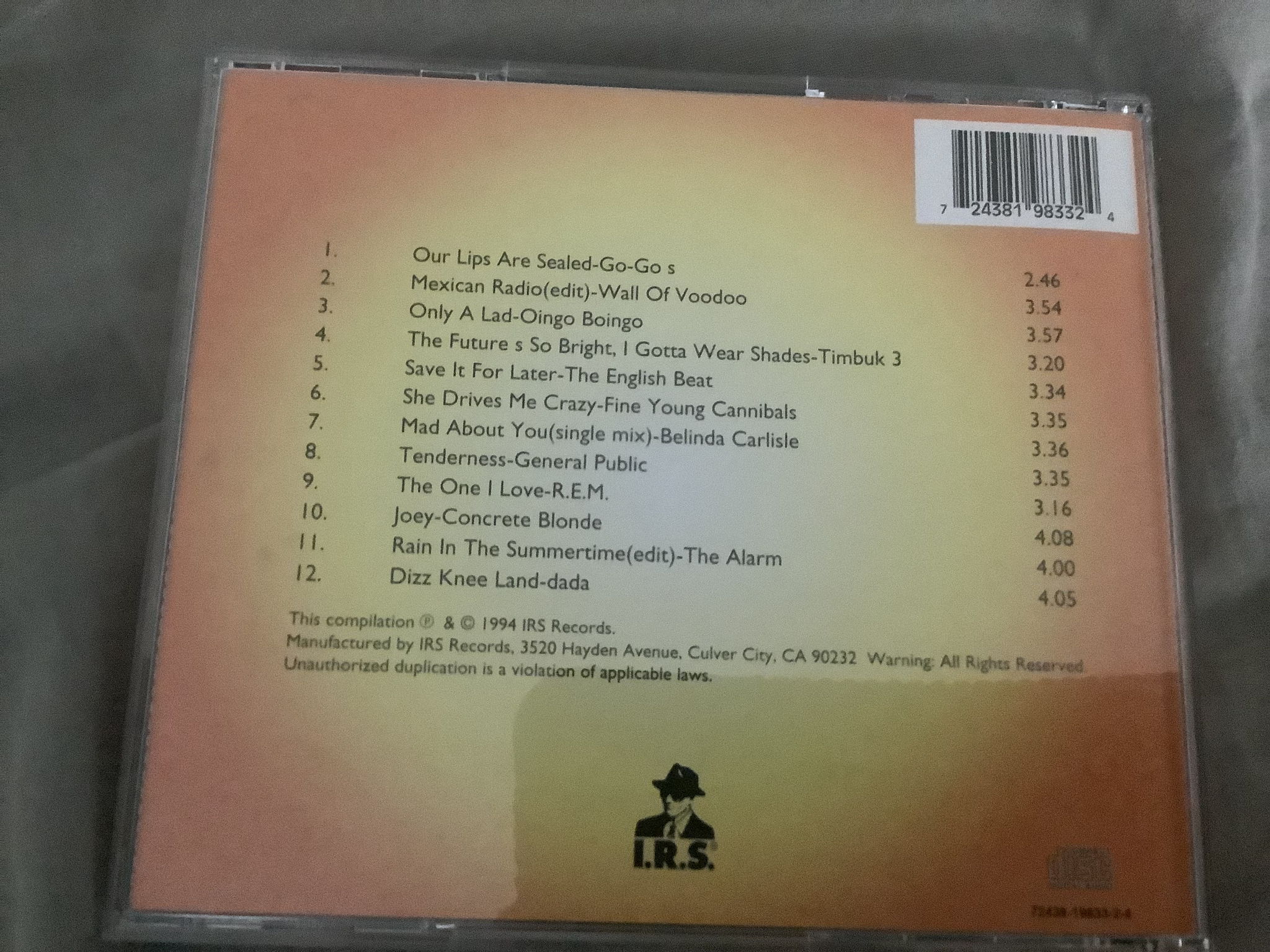 Various Artists R.E.M. Wall Of Voodoo Others  On The Ch...