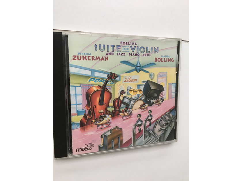 Billing suite for violin and jazz piano trio cd Pinchas Zukerman Claude Bolling 1993 Classical