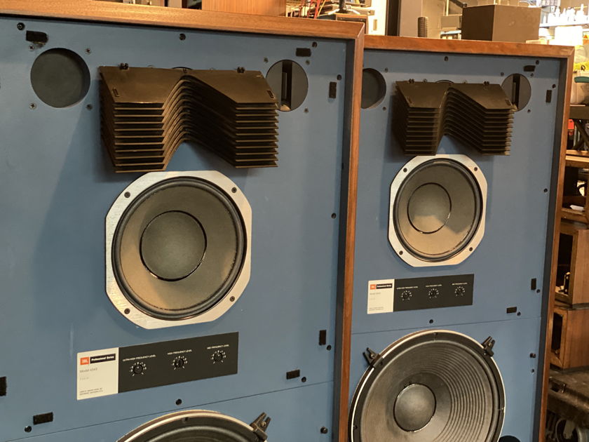 Legendary JBL 4343 Studio Monitors, Restored and Spectacular, See Video