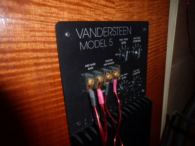 Vandersteen 5a bi-wired, w doubled-strands for subwoofer