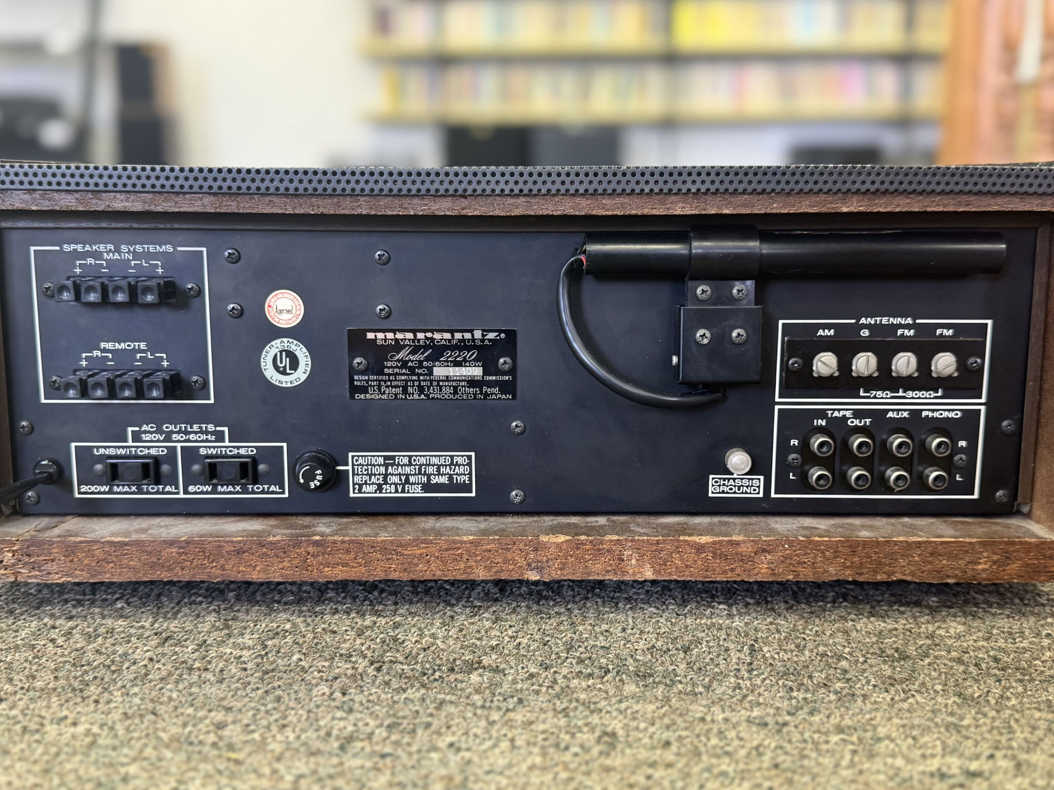 Marantz 2220 FULLY RESTORED with 1 year parts and labor... 7