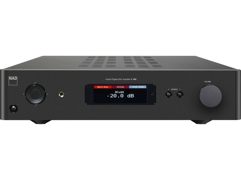 NAD C 368 BluOS New Not refurb Stereo integrated amplifier with built-in DAC