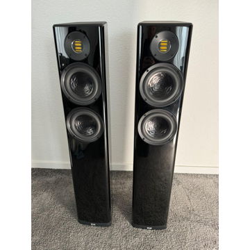 Elac Vela FS407 speakers in black
