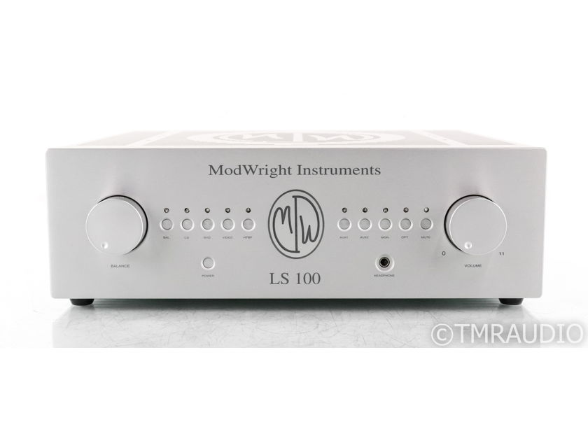ModWright LS 100 Stereo Tube Preamplifier; LS100; Remote (Open Box) (41471)