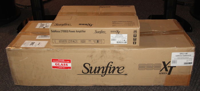 Sunfire SRS-210r SubRosa NEW w Matching Amp !