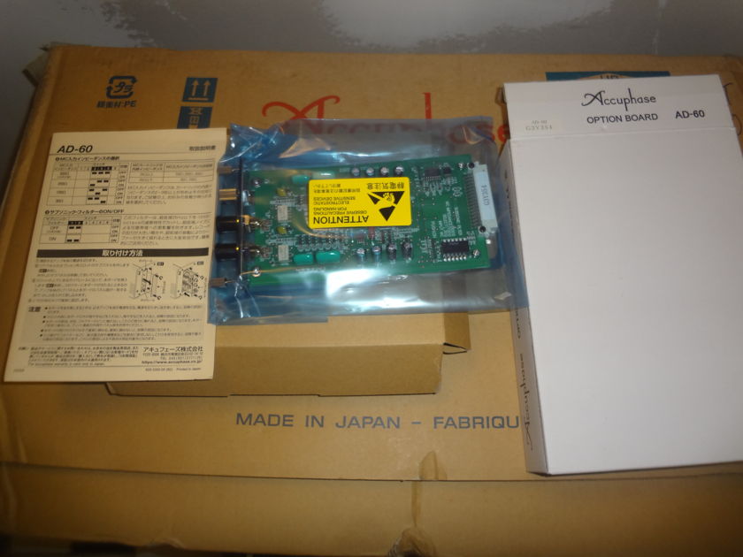 Accuphase AD60 PHONO OPTIONAL BOARD For Sale Audiogon