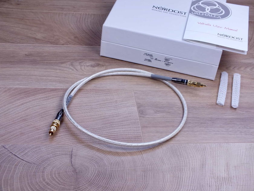 Nordost Valhalla digital audio interconnect BNC 75 ohm 1,0 metre with RCA adapters
