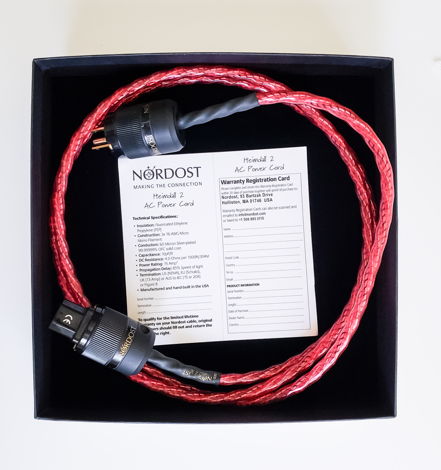Nordost Heimdall 2 Power Cable - 2 Meter 2m 15 amp