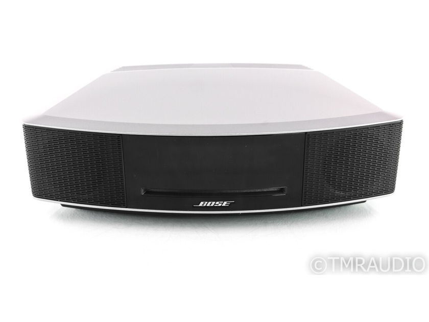 Bose Wave Music System IV Powered Speaker; CD Player; AM/FM; Silver; Remote (28724)