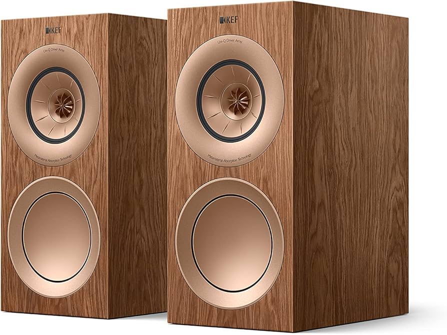 KEF R3 META Bookshelf speakers(Pair) Walnut (Used, with...