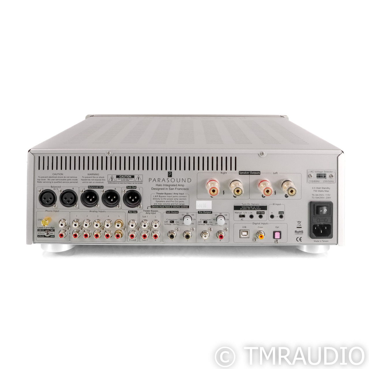 Parasound Halo Integrated Amplifier; MM& MC Phono (66416) 5