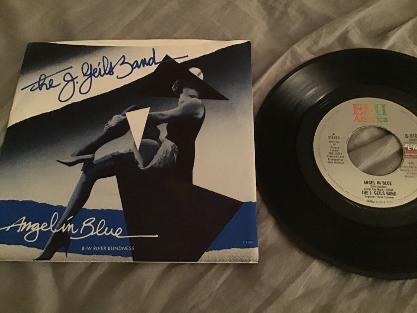 The J. Geils Band Angel In Blue 45 With Picture Sleeve