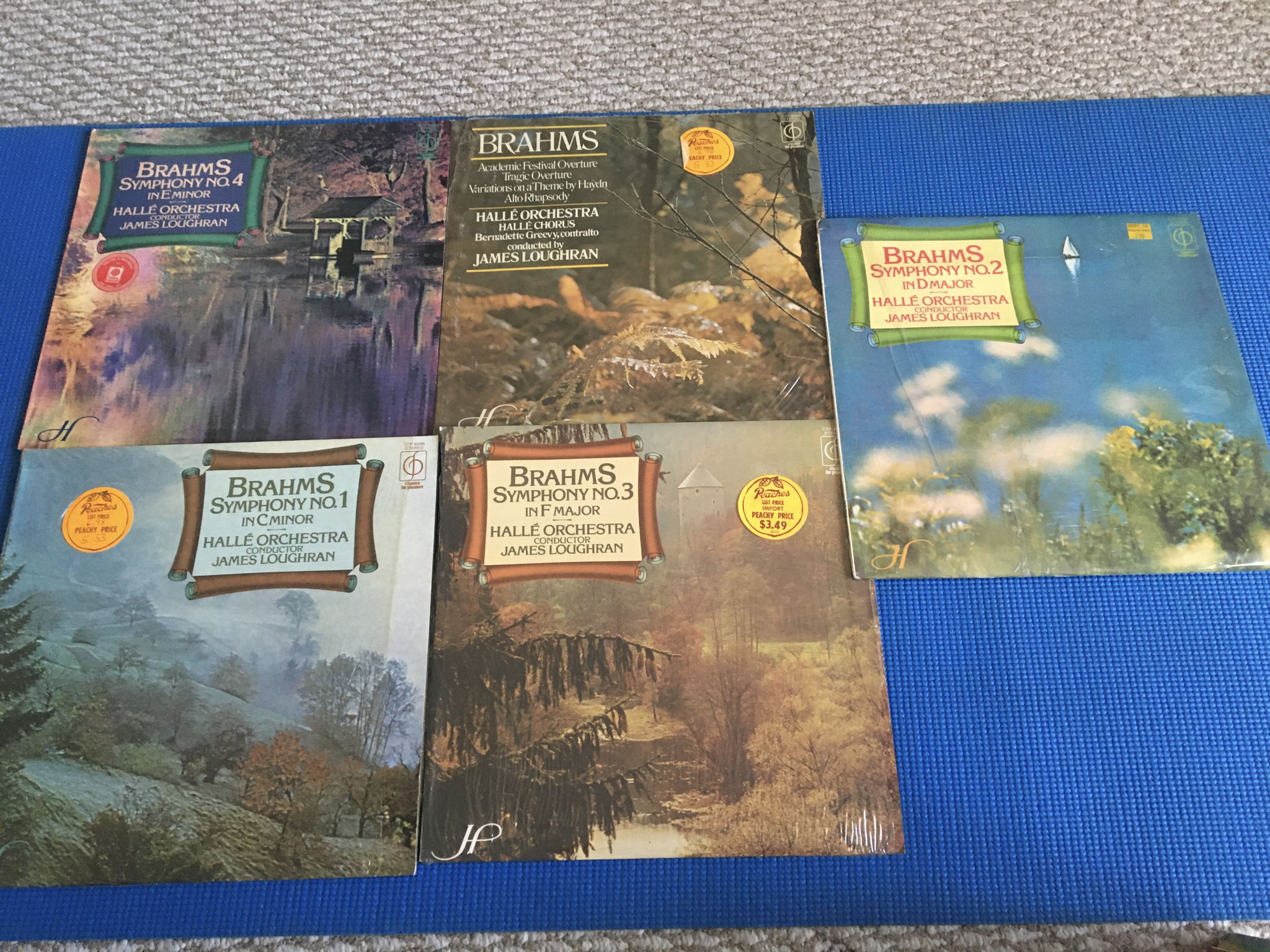 Brahms Halle orchestra James Loughran  Lot of 5 Lp reco...