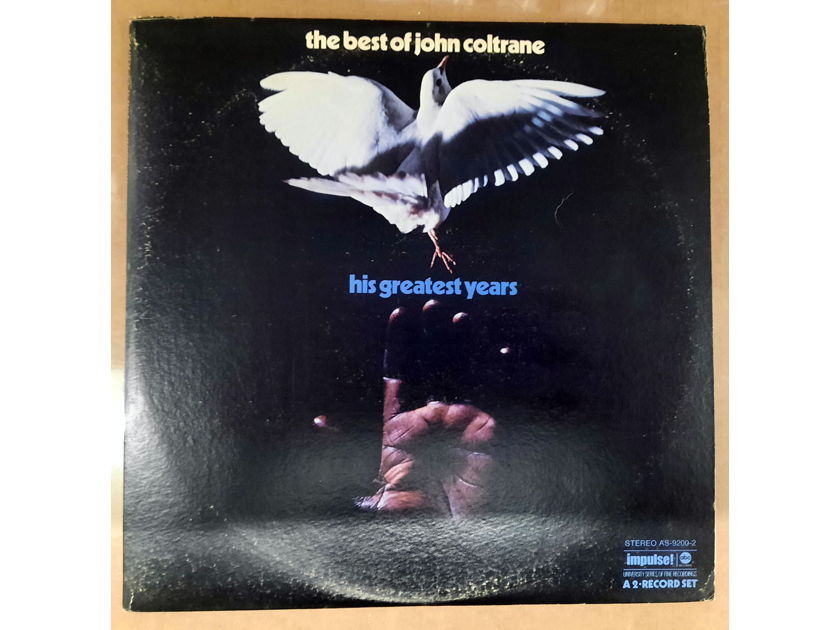John Coltrane - The Best of / His Greatest Hits 1972 EX Double Vinyl ABC Impulse  AS-9200-2