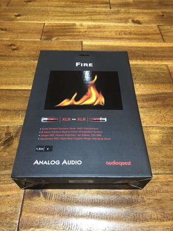 AudioQuest Fire XLR  pair 1.5m( 5 ft)Analog Brand New