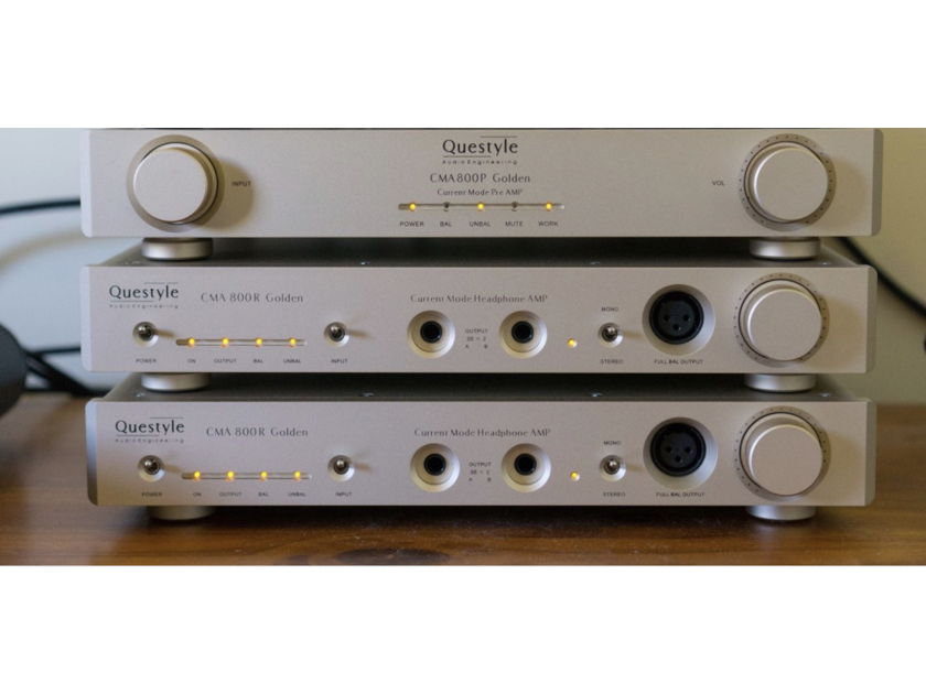 Questyle Gold Stack - PreAmp and Two Mono-block Amps!