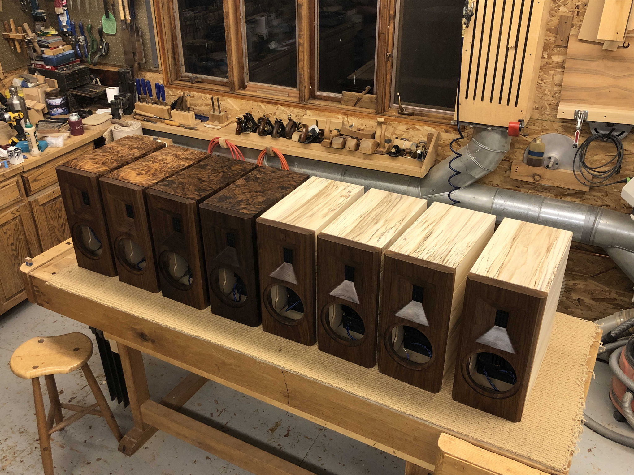 LS-6 production run at Highland Woodworks shop.