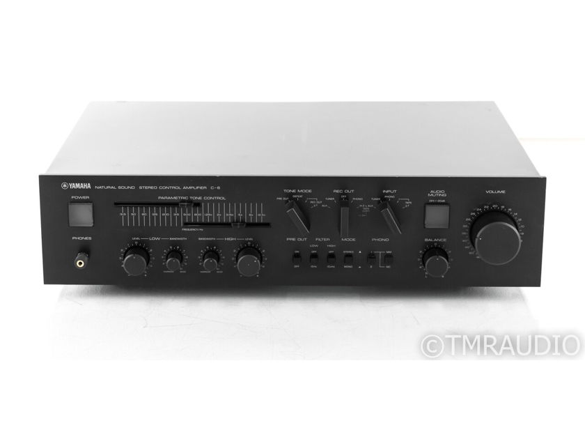 Yamaha C-6 Vintage Stereo Preamplifier; MM / MC Phono; AS-IS (Intermittent) (22932)