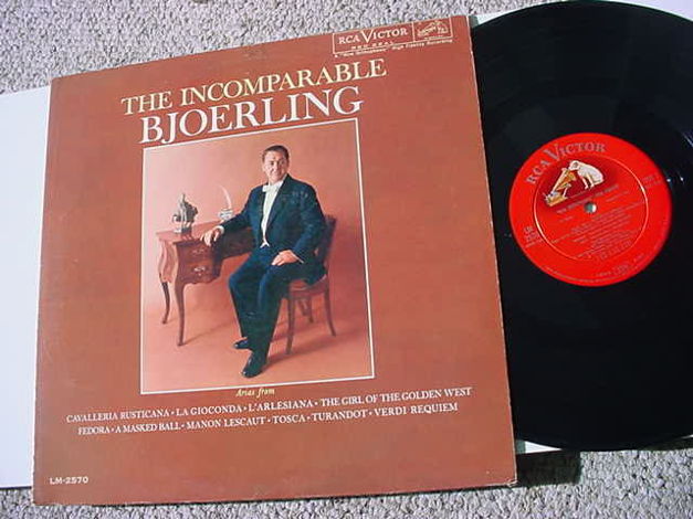Jussi Bjoerling the incomparable - Bjoerling lp record ...