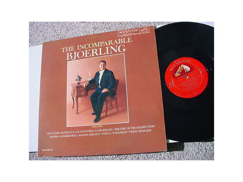 Jussi Bjoerling the incomparable - Bjoerling lp record RCA Victor shaded dog LM 2570