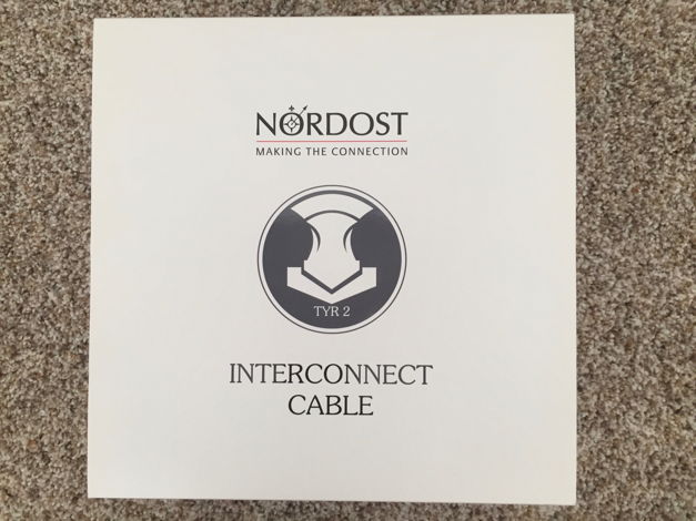 Nordost Tyr 2 RCA Interconnects 1 m BRAND NEW